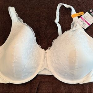 Playtex White Floral Lace Bra